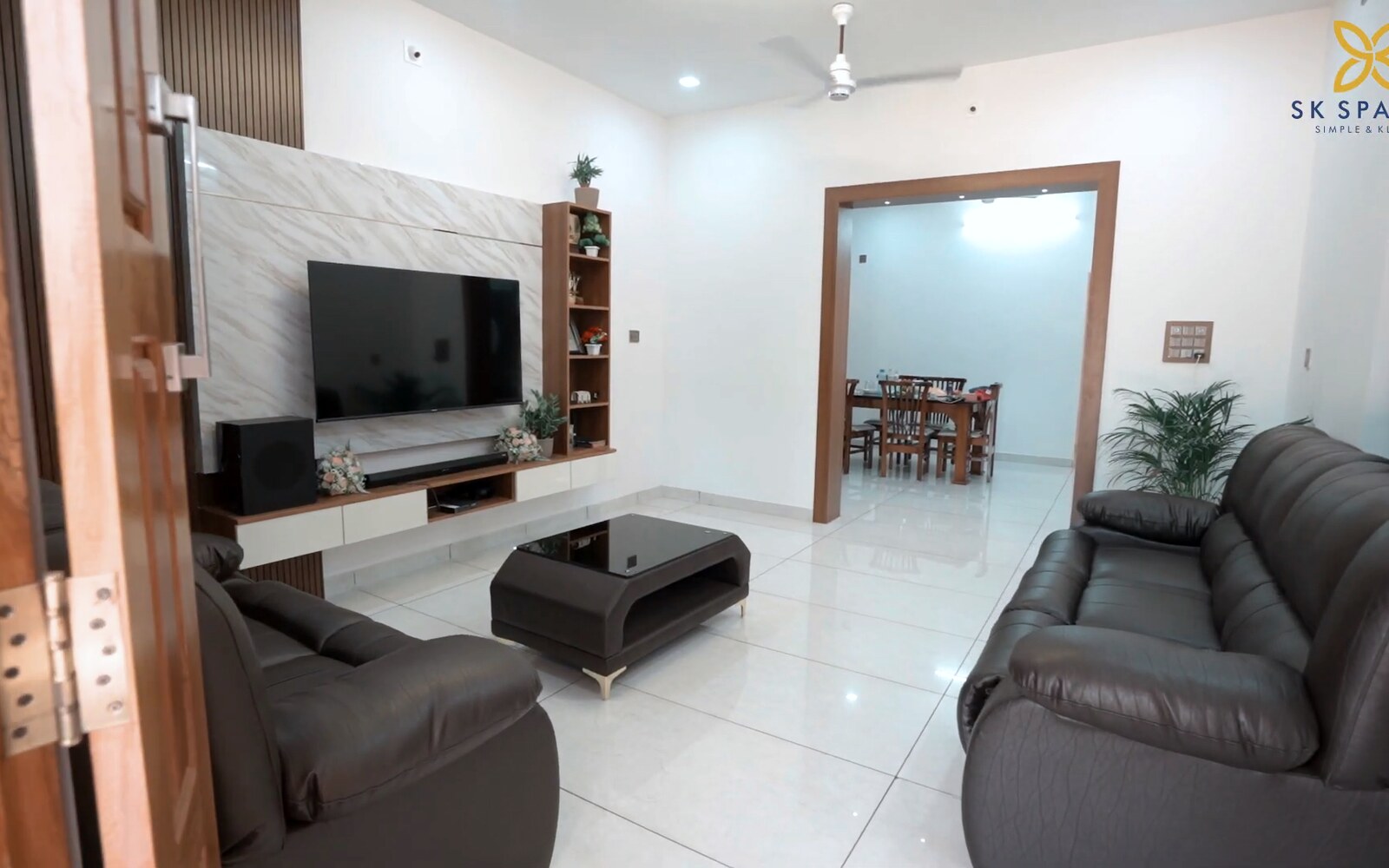 Finished Kitchen and living room, Nelyadi by SK Spaces