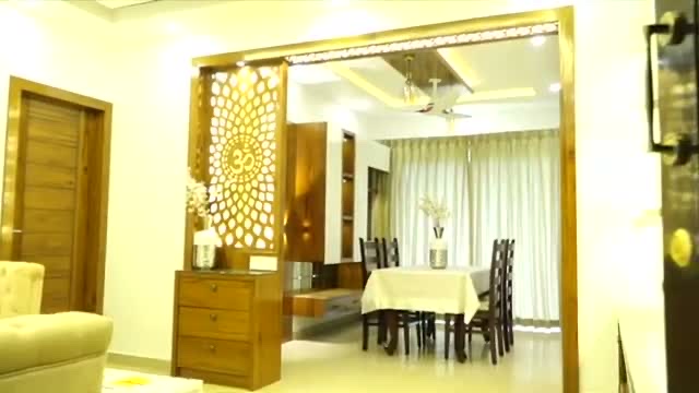 Living and dining area at Sunshine Palazzo by SK Spaces