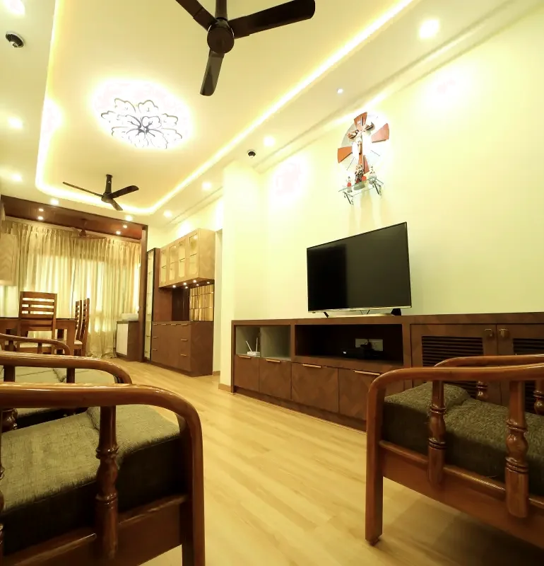 Contemporary living room interior